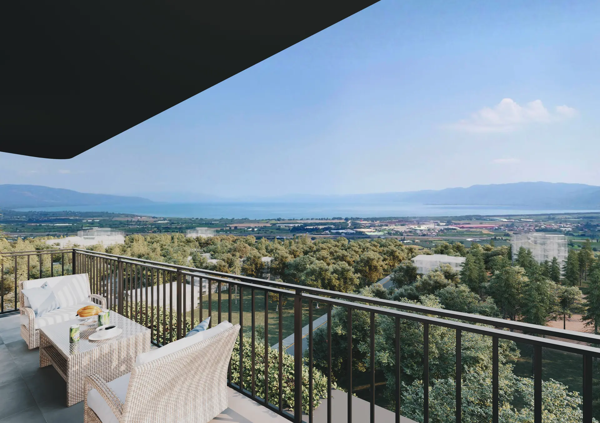 Lake City — Orhangazi: İznik Gölü manzaralı balkonlu daireler